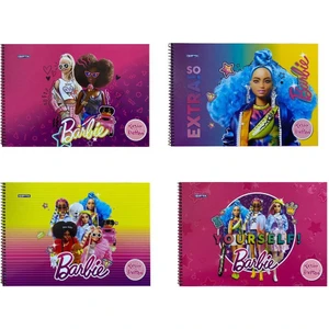 Barbie 25X35 Spiralli Resim Defteri 15 Yp. 4'lü