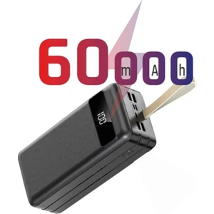 Sr-P8 60.000MAH LCD Ekran Portable Fast Charger Powerbank