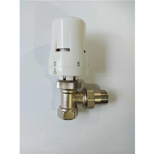 Termostatik Köşe Vana  Beyaz 1/2