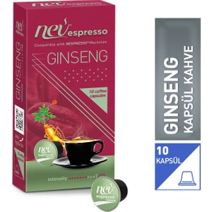 Nev Espresso Ginseng Kapsül Kahve Nespresso Uyumlu