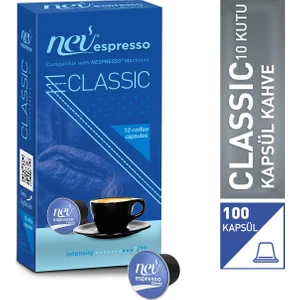 Nev Espresso Klasik Kapsül Kahve Nespresso Uyumlu 100'LÜ
