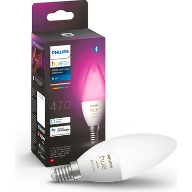 Philips HueWCA 5.3W E14 Renkli Akıllı Ampul
