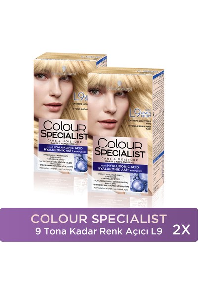 Colour Specialist Saç Boyası Renk Açici X 2 Adet