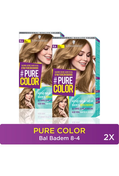 Pure Color Saç Boyası 8-4 Bal Badem X 2 Adet