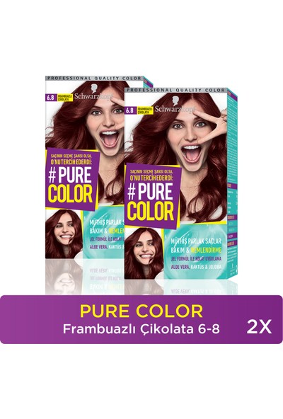 Pure Color Saç Boyası 6-8 Frambuazli Çikolata X 2 Adet