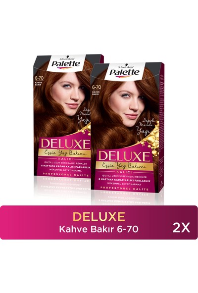 Palette Deluxe Saç Boyası 6-70 Kahve Bakır X 2 Adet