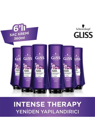 Gliss Intense Therapy Saç Kremi 360 Ml X 6 Adet