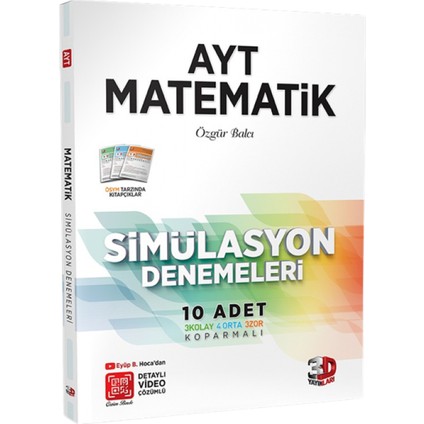 AYT Matematik ve Fen Bilimleri Denemeleri Tamamı Video Çözümlü fiyatları