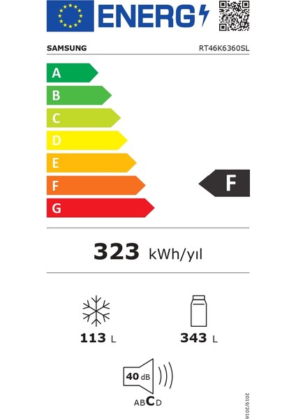 RT46K6360SL/TR 456 lt No-Frost Buzdolabı