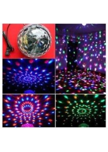 LED Kristal Küre Disko Topu 6 Renk-Usb-Sese Duyarlı Uzaktan Kumadalı fiyatları