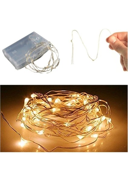 Peri LED Ince Tel Pilli Dekoratif LED Işık Süs 3 M modelleri