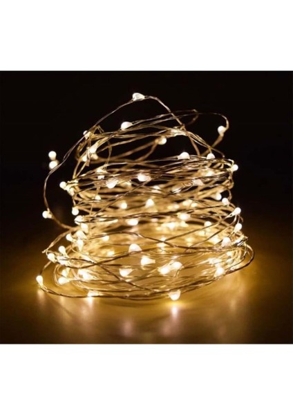 Peri LED Pilli Dekoratif Yılbaşı LED Ince Tel 5 mt LED Işık