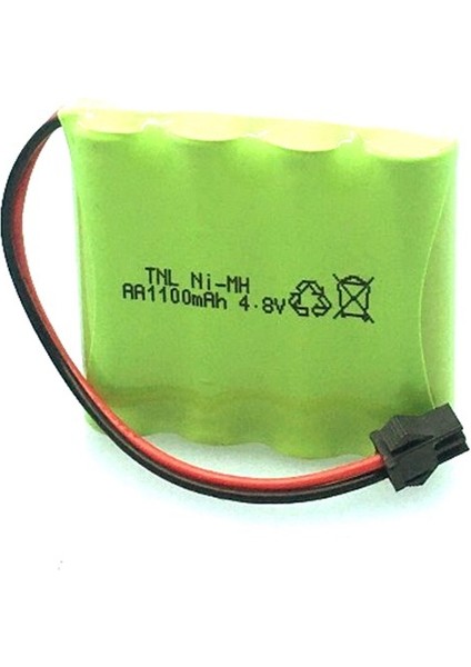 4.8V 1100MAH Siyah Soketli Oyuncak Araba Pili