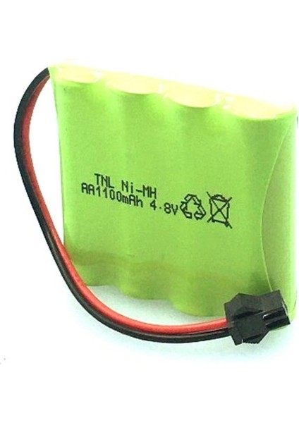 4.8V 1100MAH Siyah Soketli Oyuncak Araba Pili