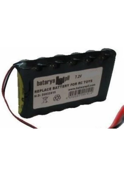 7.2V 1100MAH Oyuncak Araba Bataryası Siyah Soket