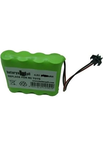 Rock Crawlers 4.8V 1100MAH Oyuncak Araba Bataryası Siyah Soket