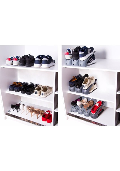 12 Adet Bay-Bayan-Unisex-Ayakkabı-Rampası-Shoe-Ramp