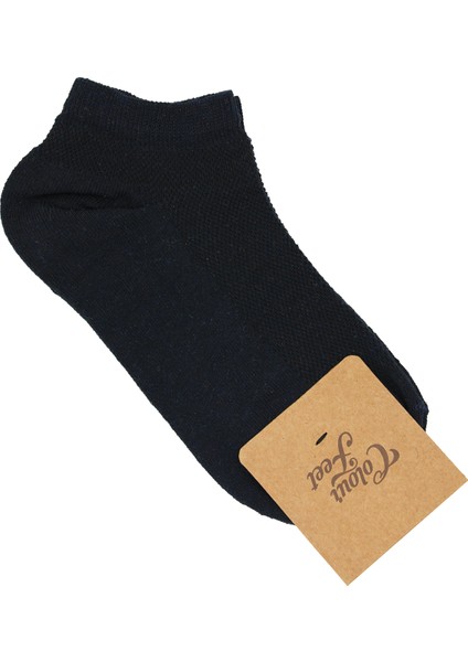 10'lu Paket Pike Örgü Patik Çorap (Siyah, Beyaz, Gri, Lacivert) modelleri