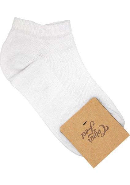 10'lu Paket Beyaz-Gri Pike Örgü Patik Çorap fiyatları