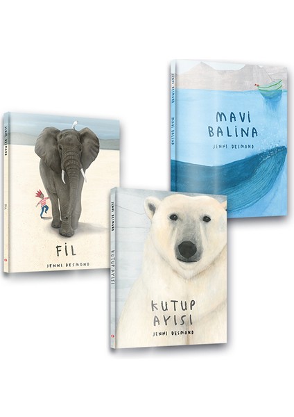 Fil - Kutup Ayısı - Mavi Balina - 3'lü Kitap Set - Jenni Desmond