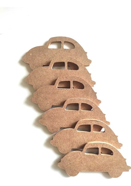 6'lı Mini Araba Seti Boyanabilir Ham 6 mm Mdf fiyatları
