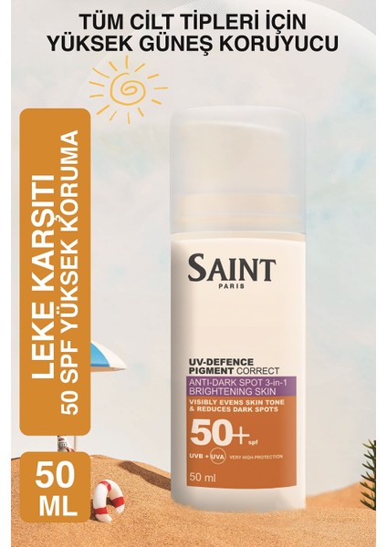 Saint Leke Karşıtı 50 Spf+ Güneş Kremi - Ultra Yüksek Koruma 50 ml fiyatları