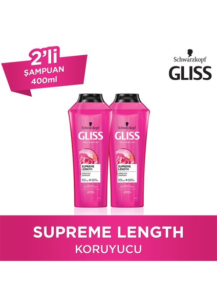 Supreme Length Şampuan 400 Ml X 2 Adet