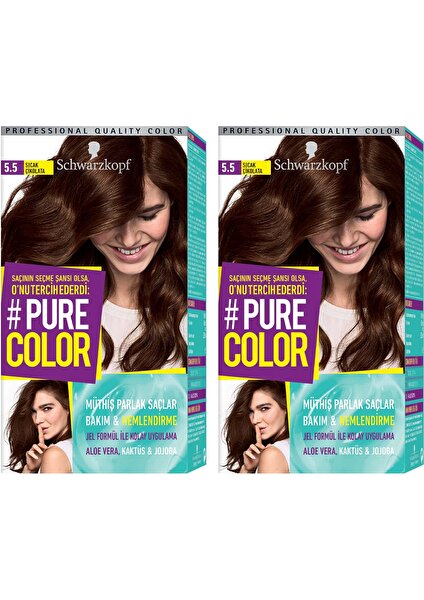 Pure Color Saç Boyası 5-5 Sicak Çikolata X 2 Adet