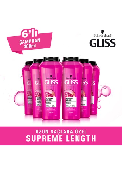 Supreme Length Şampuan 400 Ml X 6 Adet