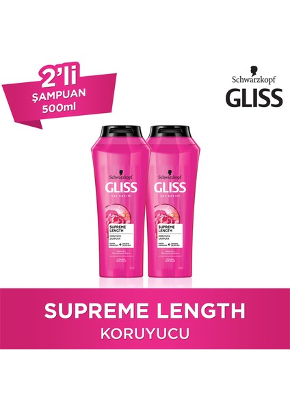 Supreme Length Şampuan 500 Ml X 2 Adet