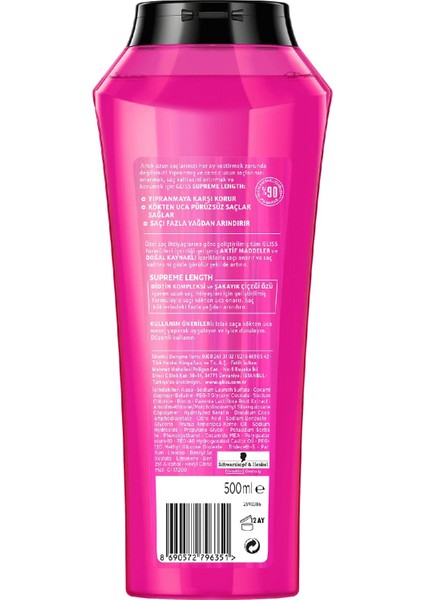Supreme Length Şampuan 500 Ml + Şampuan 400 Ml