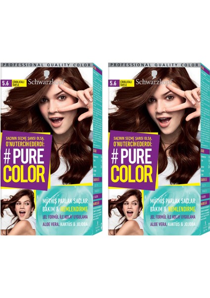 Pure Color Saç Boyası  5-6 Çikolatalı Sufle X 2 Adet