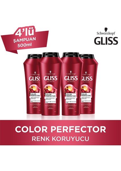 Color Perfector Renk Koruyucu Şampuan 500 Ml X 4 Adet