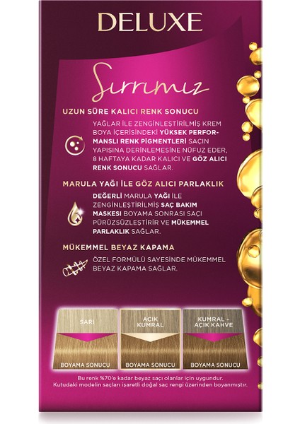 Deluxe Saç Boyası 7-65 Altın Parıltılı Toffee X 2 Adet
