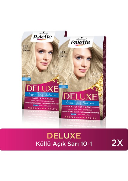 Deluxe Saç Boyası 10-1 Küllü Açık Sarı X 2 Adet