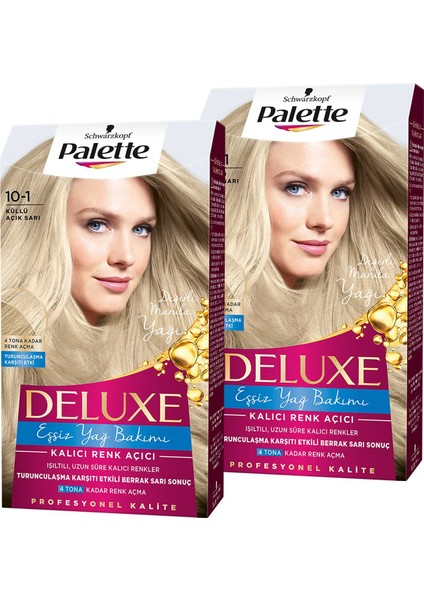 Deluxe Saç Boyası 10-1 Küllü Açık Sarı X 2 Adet