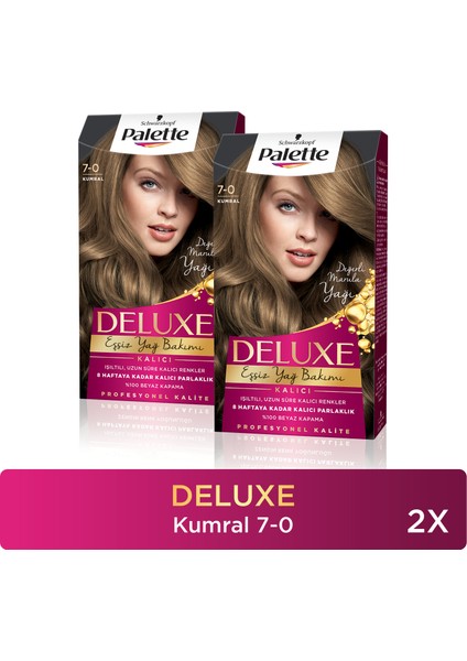 Deluxe Saç Boyası 7-0 Kumral X 2 Adet