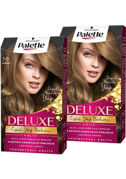 Deluxe Saç Boyası 7-0 Kumral X 2 Adet