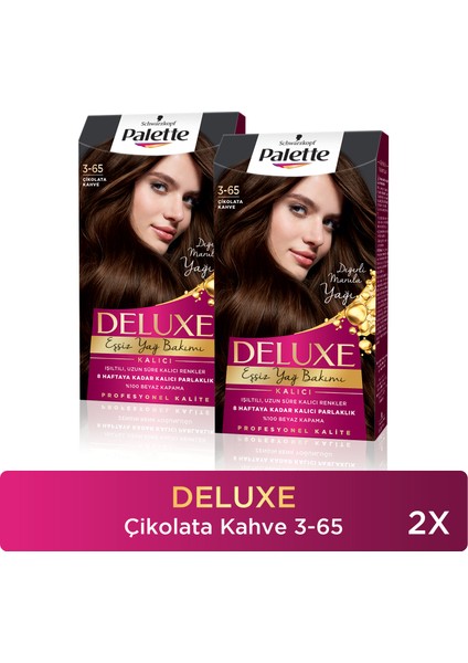 Deluxe Saç Boyası 3-65 Çikolata Kahve X 2 Adet