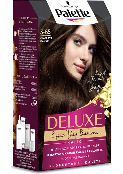 Deluxe Saç Boyası 3-65 Çikolata Kahve X 2 Adet