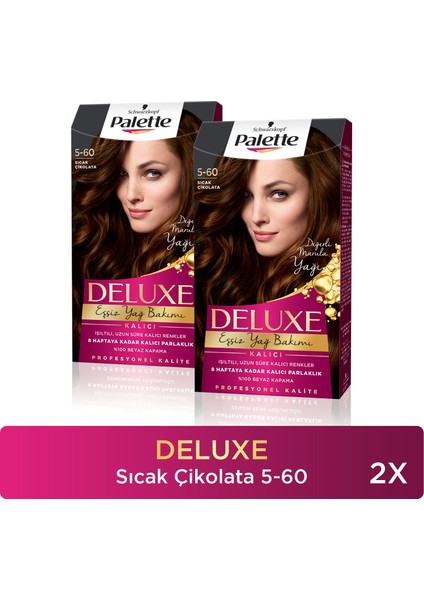 Deluxe Saç Boyası 5-60 Sicak Çikolata X 2 Adet
