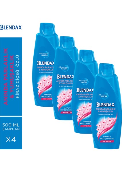 Kiraz Çiçeği Özlü Şampuan 500 Ml X 4 Adet