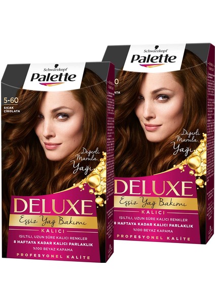 Deluxe Saç Boyası 5-60 Sicak Çikolata X 2 Adet