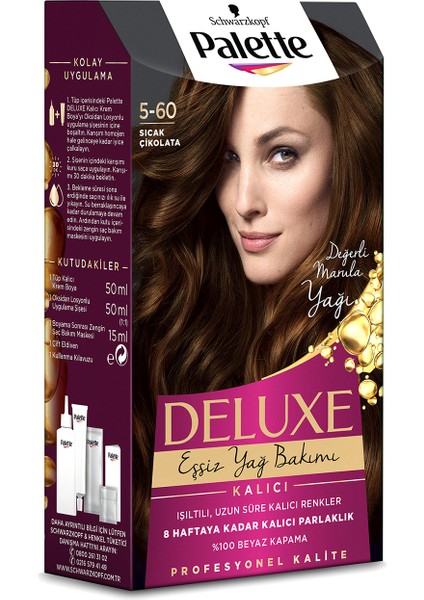 Deluxe Saç Boyası 5-60 Sicak Çikolata X 2 Adet
