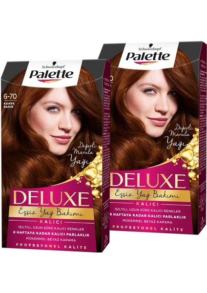 Deluxe Saç Boyası 6-70 Kahve Bakır X 2 Adet fiyatları