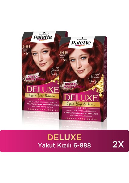 Deluxe Saç Boyası 6-888 Sonbahar Kızılı X 2 Adet