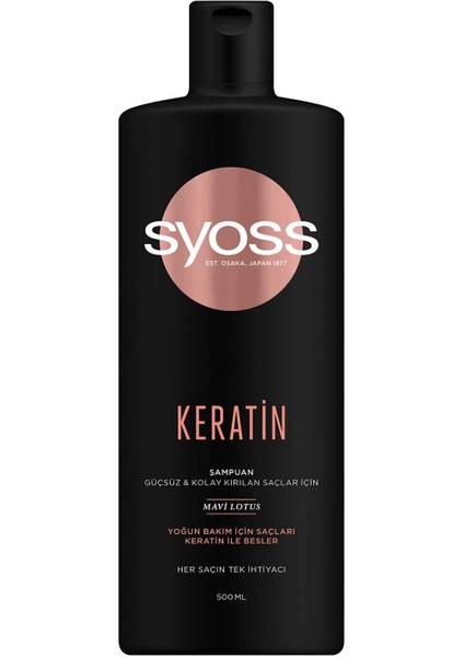 Keratin Mükemmelliği Şampuan 500 Ml X 2 Adet