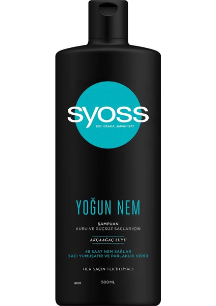 Yoğun Nem Şampuan 500 Ml X2 Adet