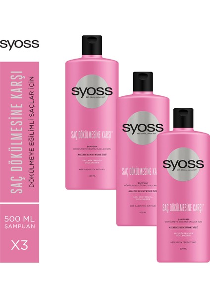 Şampuan 500 Ml X 3 Adet