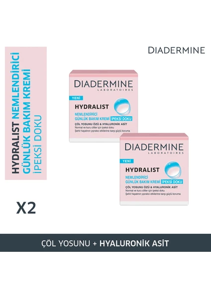 Hydralist Nemlendirici Bakım Kremi İpeksi Doku 50 Ml X 2 Paket